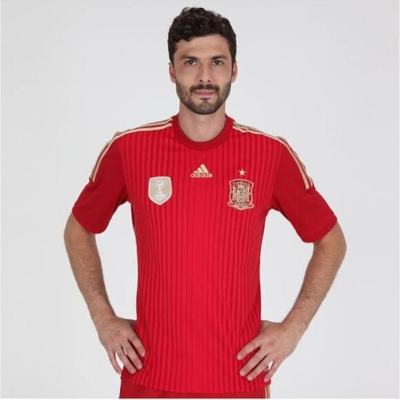 Adidas Spain Authentic Home Jersey 2010 World Cup